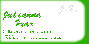 julianna haar business card